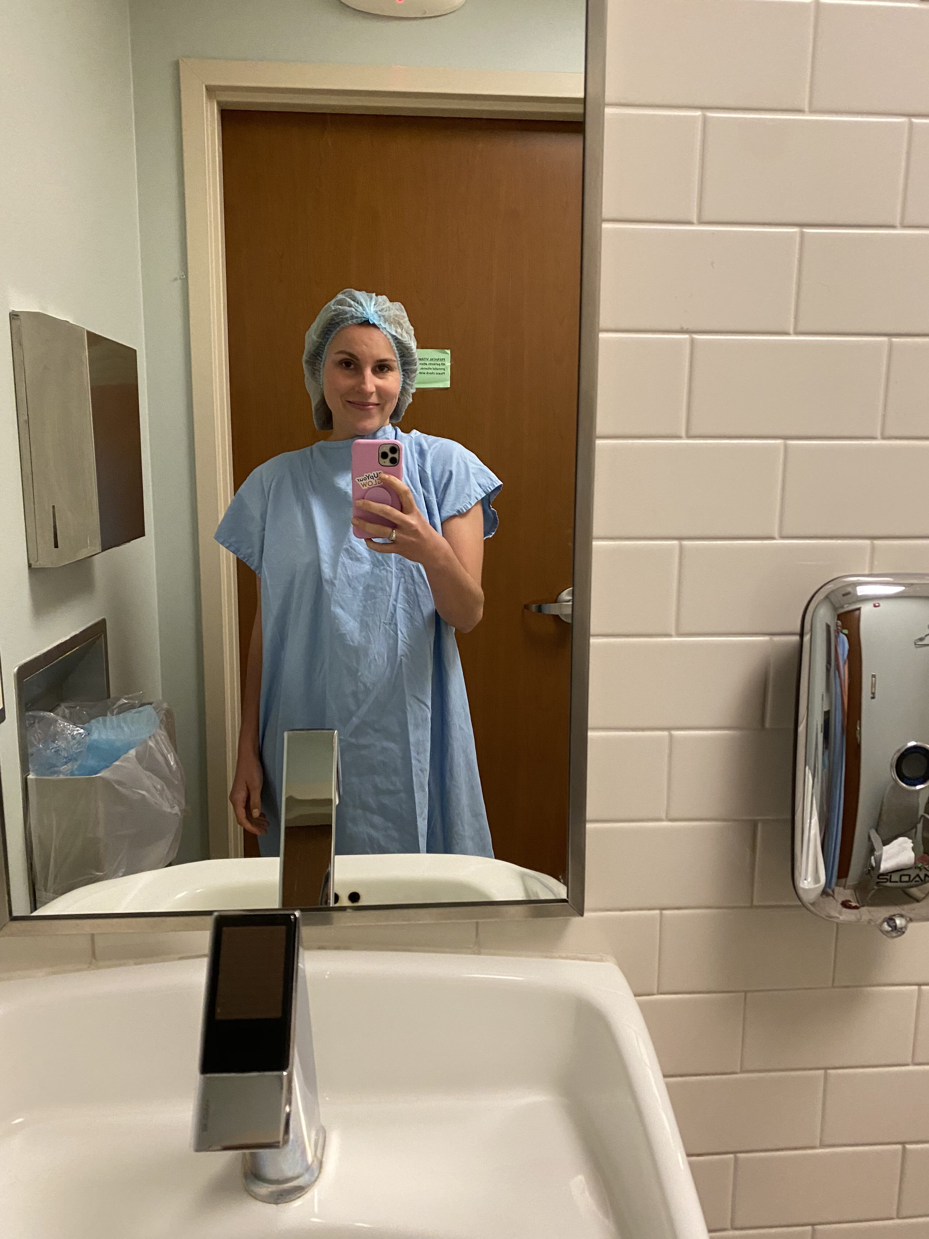 fertility patient taking a selfie