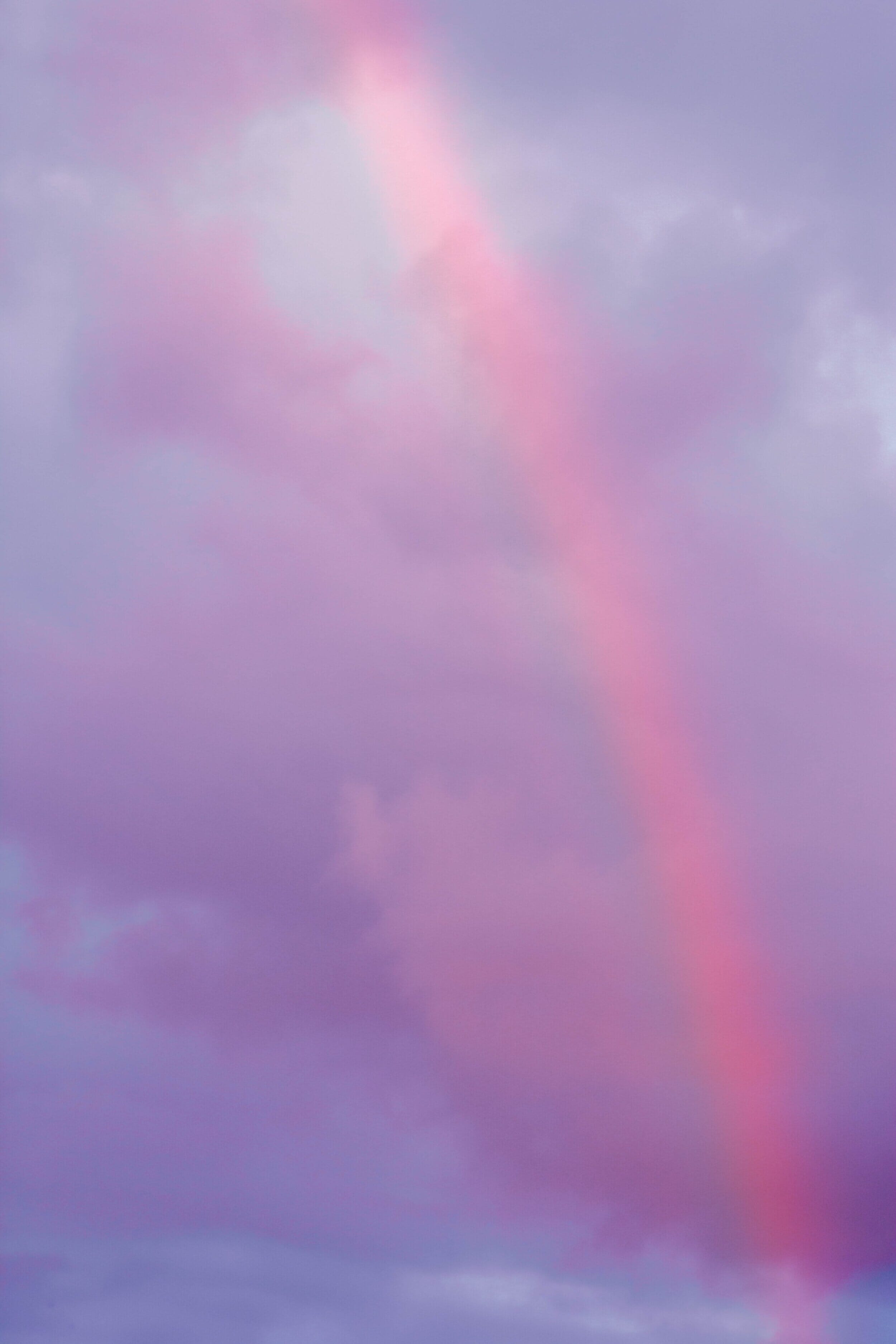 rainbow on a pastel sky