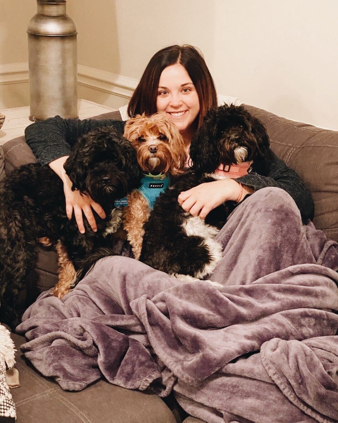 infertility warrior taylor ortiz with her dogs