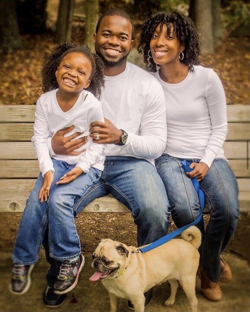 Health and fertility coach Dr. Sierra Bizzell with her family