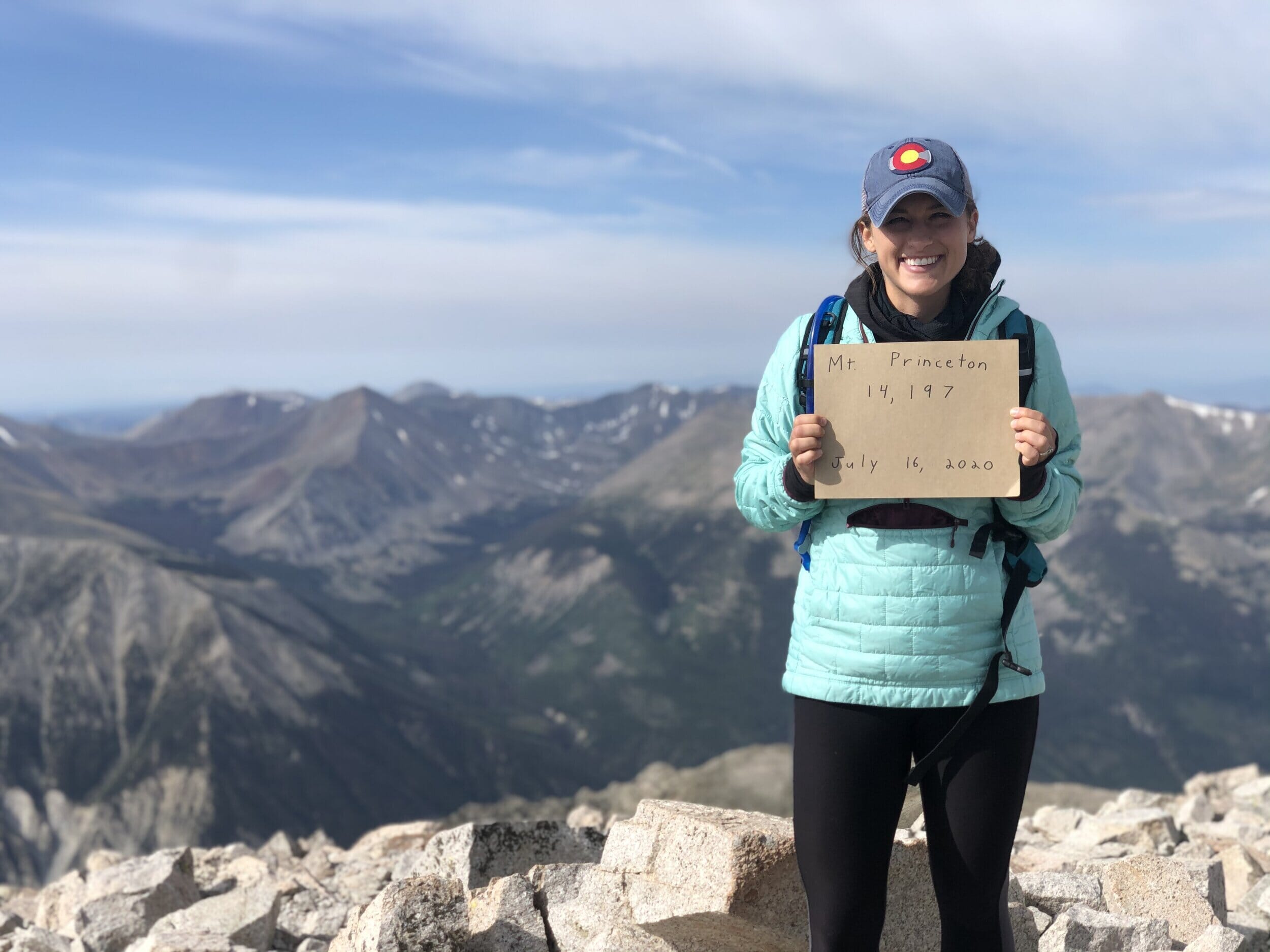 infertility warrior audrey ford on top of mt princeton