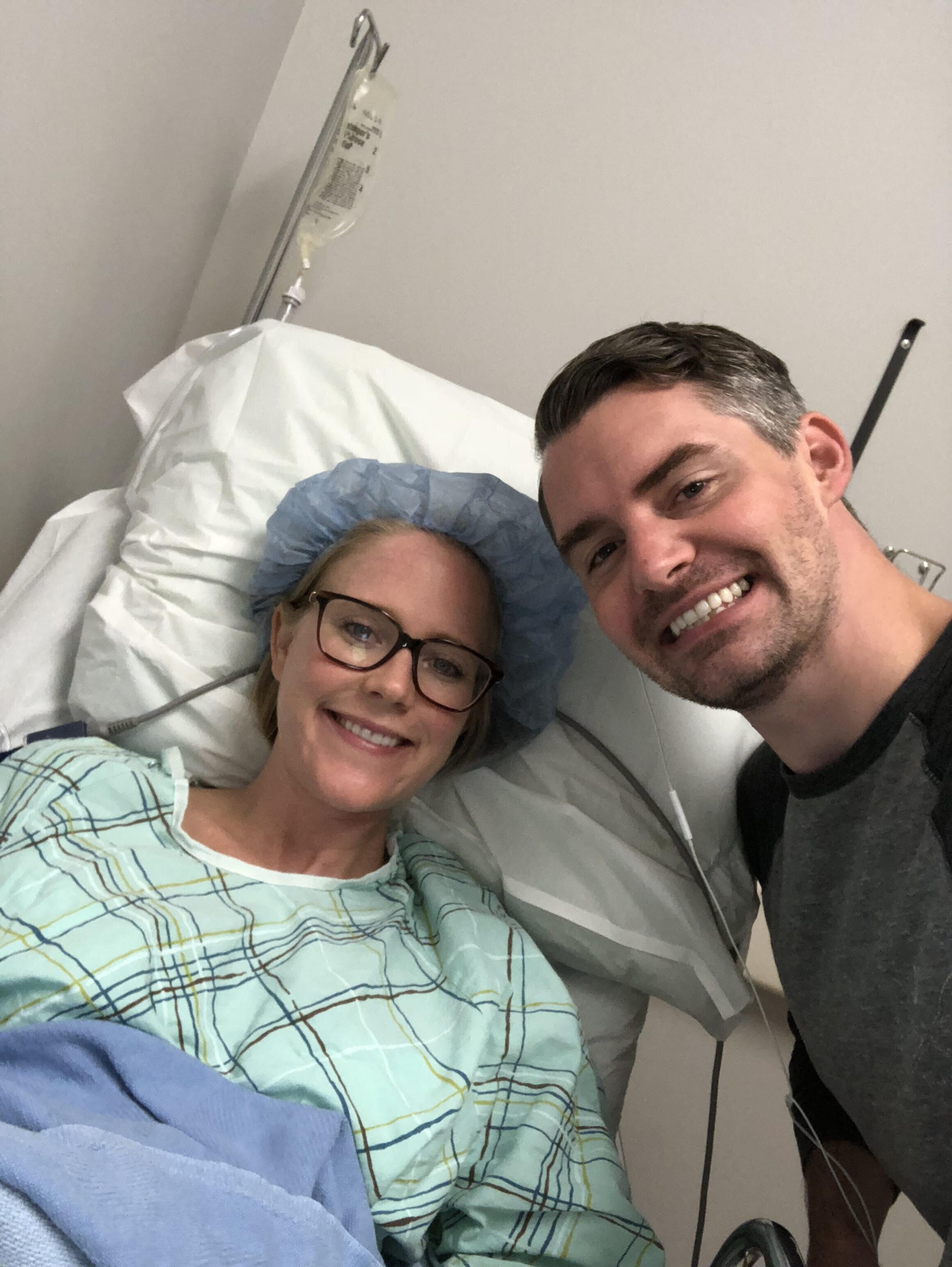 holly waters and her husband preparing for embryo transfer