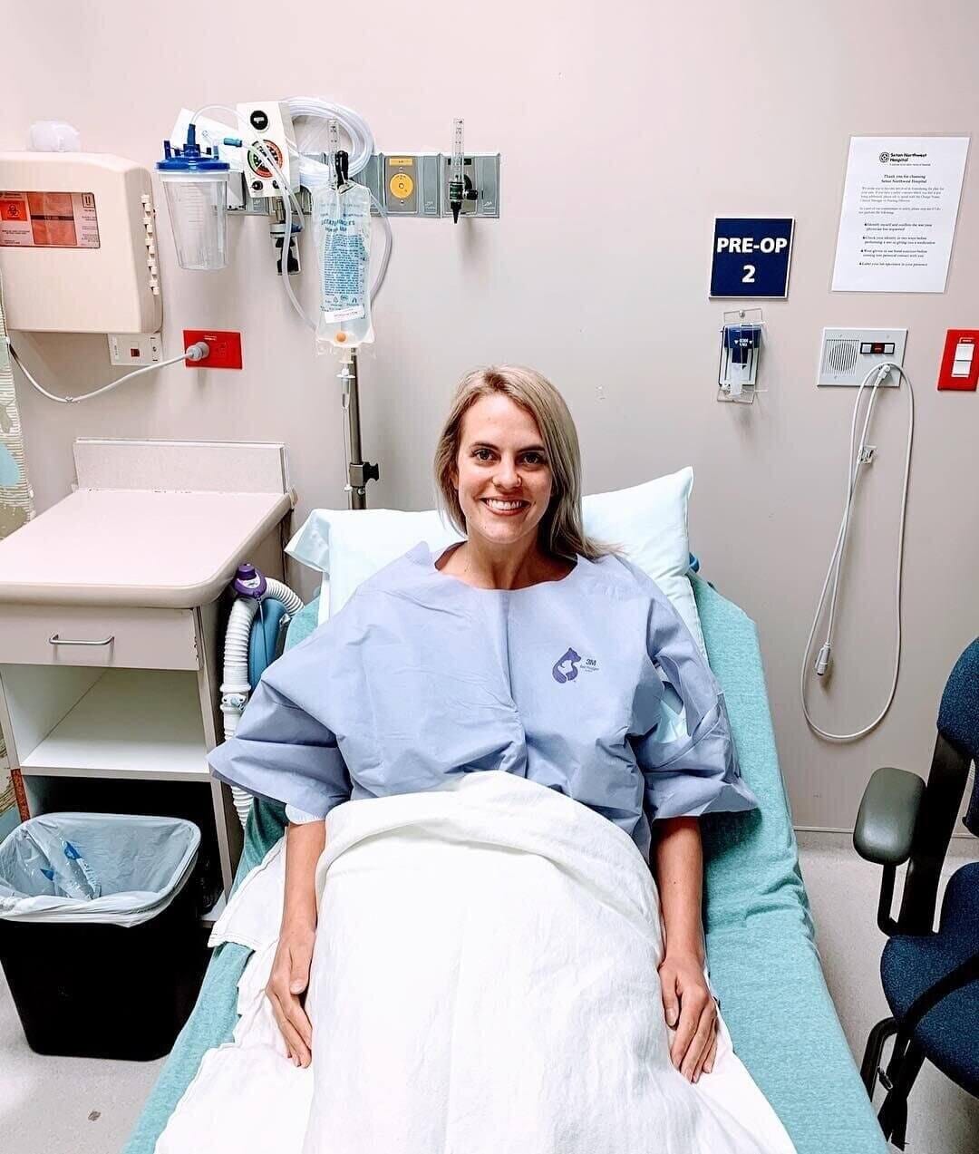 endometriosis coach chelsea donohue in the hospital for excision surgery